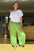 Made in Italy Harem Balloon Pant Classic Plain Apple /9 = ~